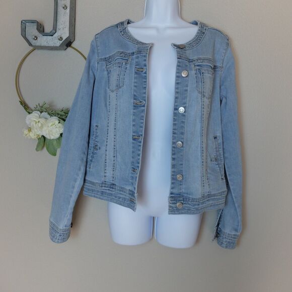 Chambrai Los Angeles Blue Jean Denim Jacket Size Small - Picture 1 of 9